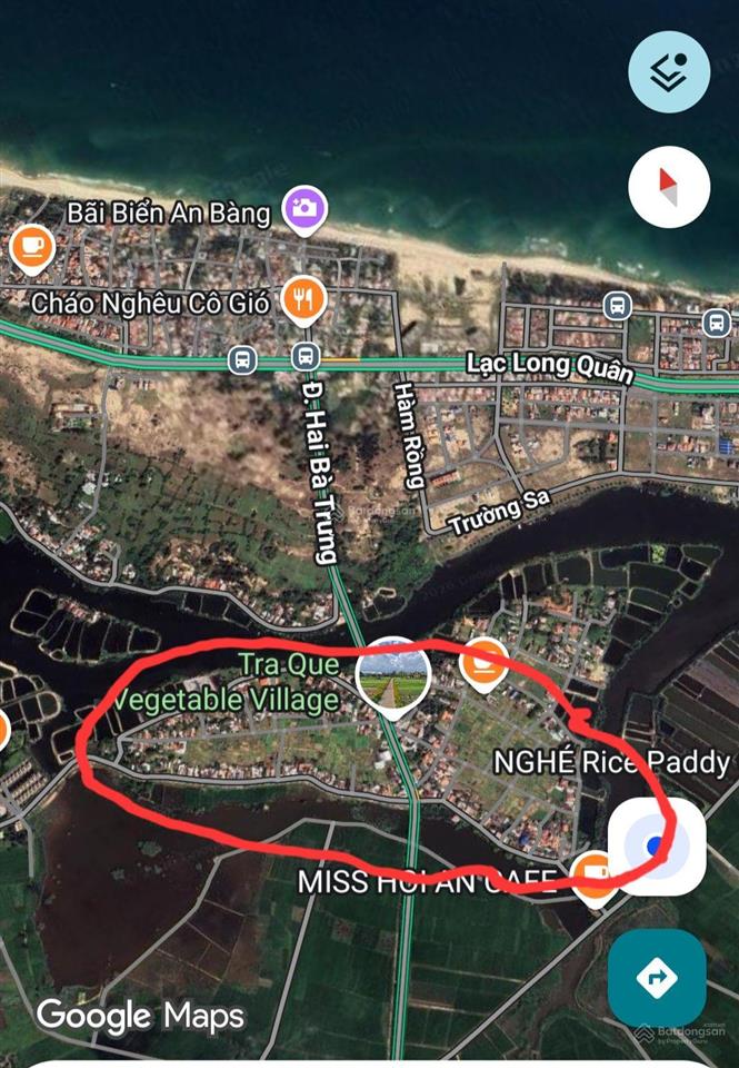 Đất làng trà quế cách biển an bàng hội an 0,5km