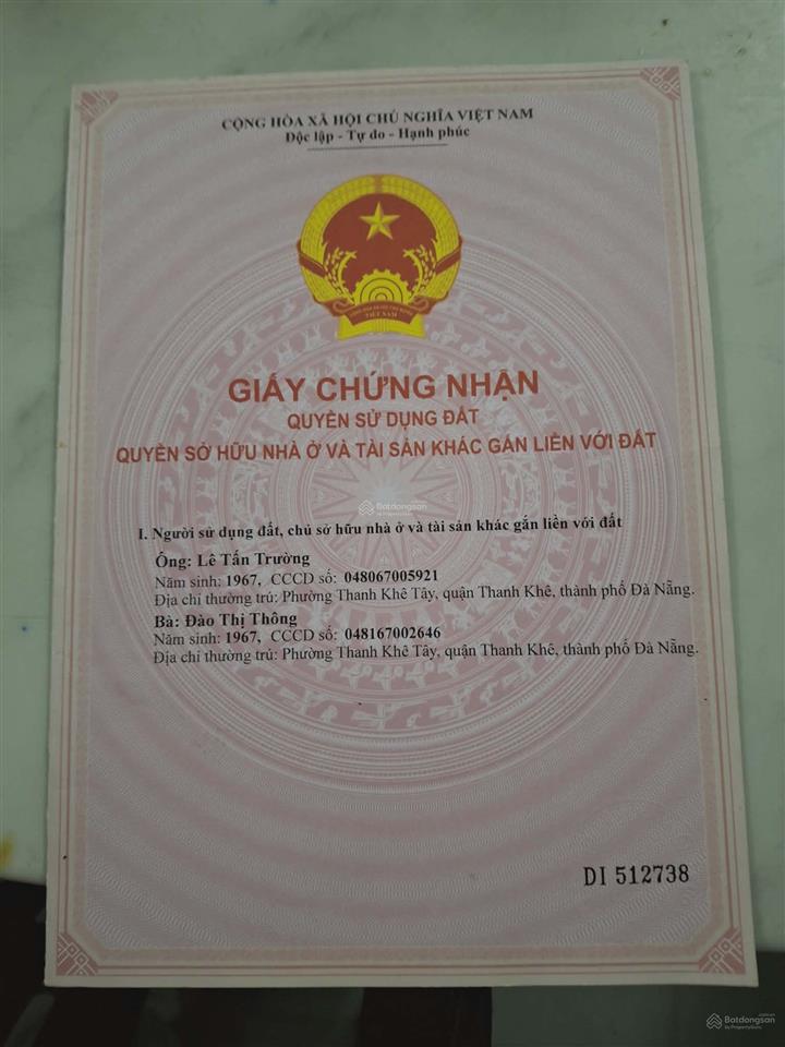 Bán đất tại 100, đường dũng sĩ thanh khê, 9 tỷ vnd, 80 m2, view đẹp uy tín