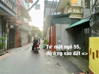 Bán đất nội thành phi nông nghiệp ở ngõ 55, phố tứ liên, phường hồng hà, hà nội, 58.5m2