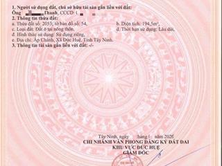 Bán đất tại đường nhựa trà cú cách tỉnh lộ 816 200m, 1,15 tỷ, 195m2, nhiều tiện ích