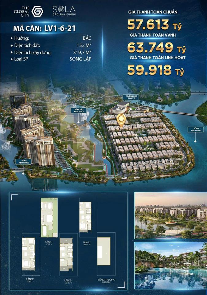 Cặp song lập sola hiếm kề sông rạch chiếc, sở hữu đôi căn liền kề nâng tầm đẳng cấp sống