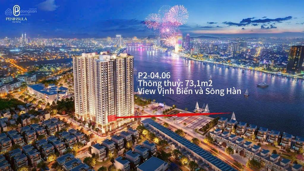 Bán ngay căn 2pn hot diện tích khủng nhất  sở hữu tất cả tầm view đẹp nhất tại sông hàn đà nẵng