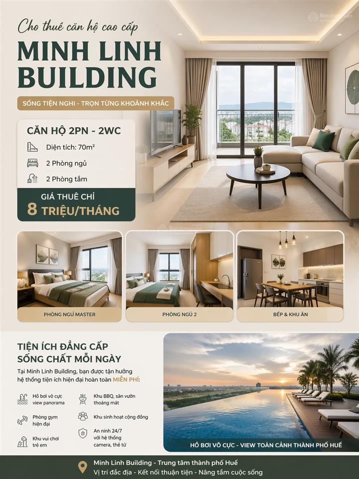 Cho thuê căn hộ đầy đủ nội thất vào ở từ ngày 15/5 này   ngay 0913 816 *** để được hỗ trợ