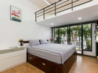 Căn hộ 2 chỗ ngủ 40m2 ban công full nội thất ngay phan đăng lưu gần chợ bà chiểu giáp quận 1,3