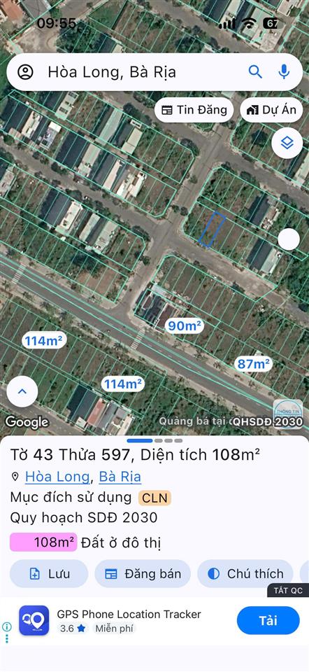 Tôi chính chủ cần bán lô đất ở 6m x 18m + 3m thoát hiểm, 108m2 khu dân cư gò cát trung tâm bà rịa