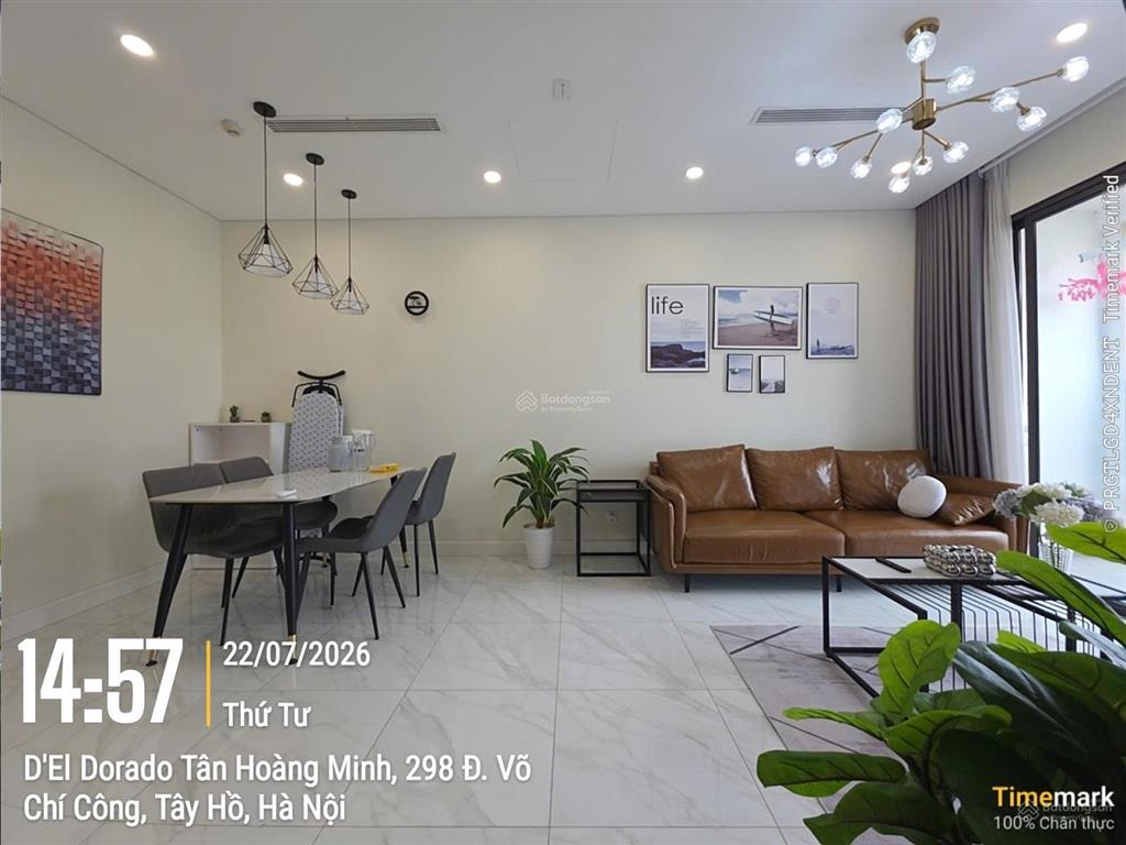 Cần cho thuê căn hộ 2pn full nội thất tại del dorado  tây hồ giá 17 triệu/tháng.  0363 728 ***