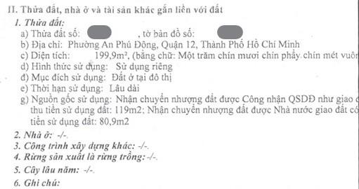 Bán đất ở hẻm số 8 vườn lài, quận 12, 199.9m2, mặt tiền 7m, giá 10 tỷ có thương lượng