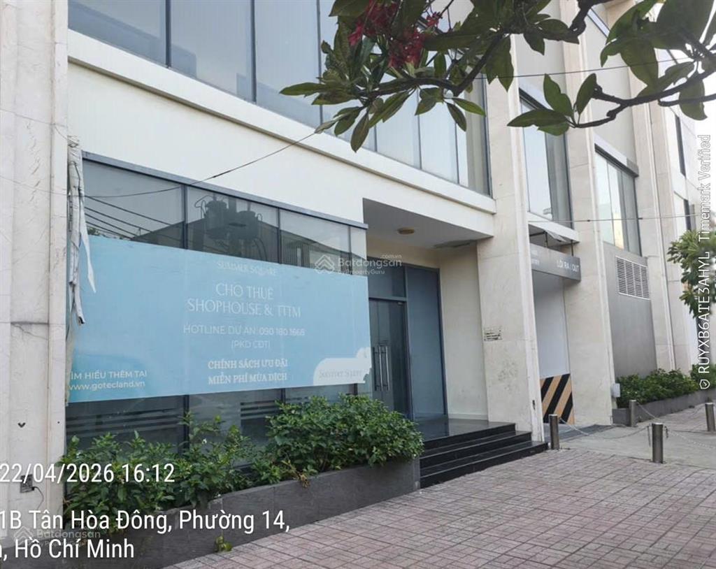 Bán shophouse/sàn thương mại dịch vụ summer square, tại đường tân hòa đông, quận 6, giá thỏa thuận