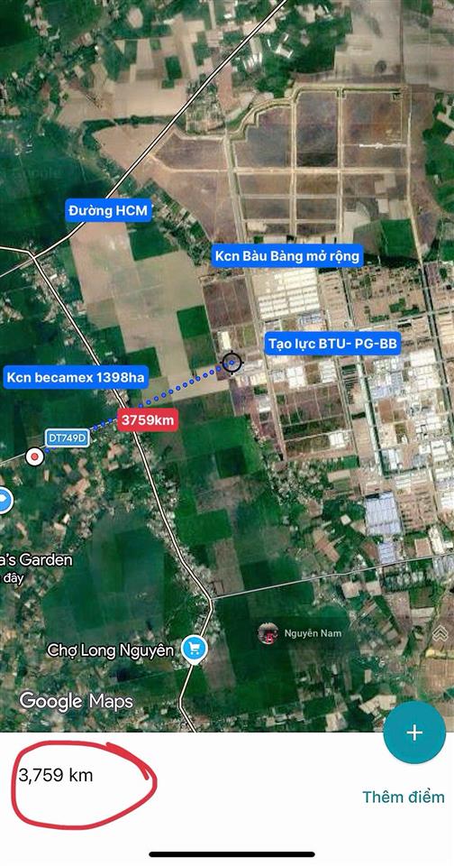 Bán lô đất liền kề 1 sẹc tạo lực, gần kcn bàu bàng