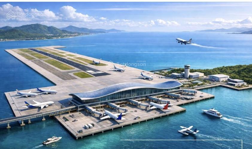 Đất thổ cư vân phong, cách cảng hàng không vân phong 700m dt 1040m2, giá 5tr/m2