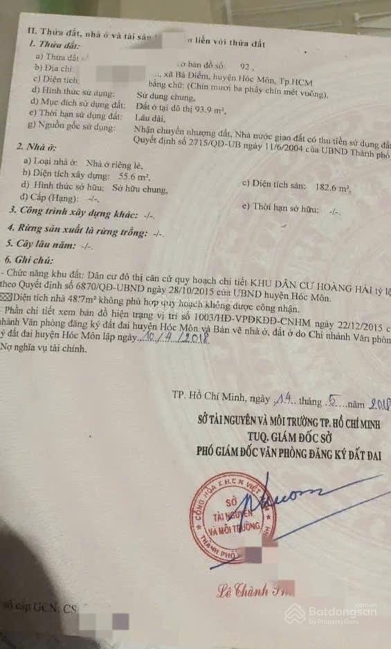 Cần bán dãy trọ 13p. 94m2, đường nguyễn ảnh thủ nối dài thuộc kdc hoàng hải, bà điểm, hóc môn