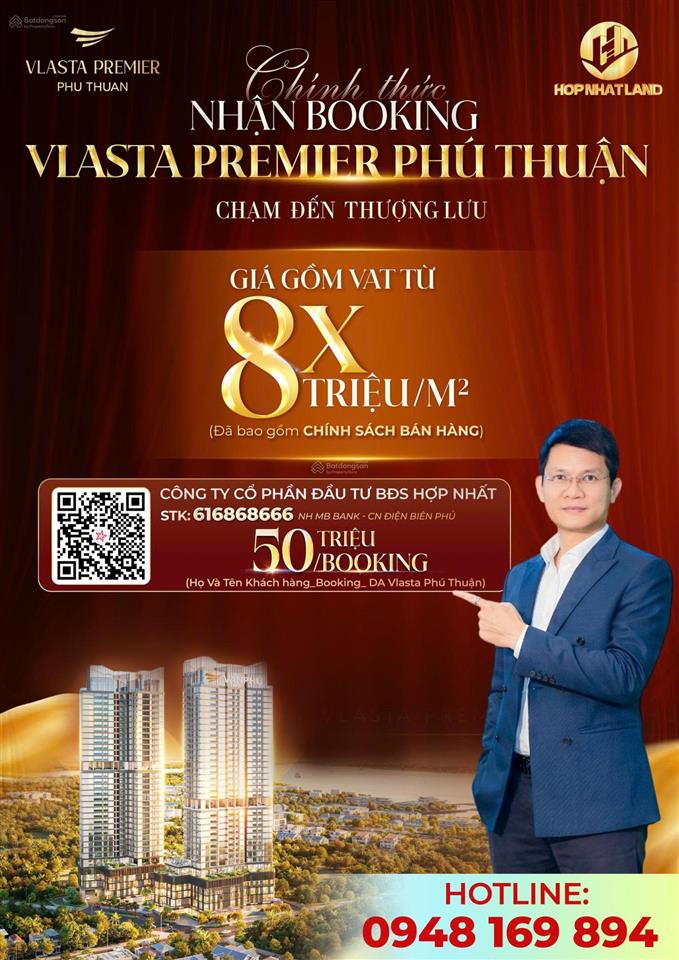 Vlasta premier phú thuận  view sông sài gòn, ck đến 11%