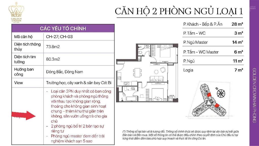 Cơ hội vàng có 1  0  2 tại golden crown hải phòng