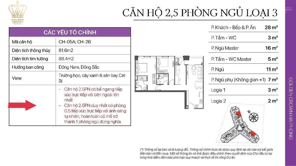 Cơ hội vàng có 1  0  2 tại golden crown hải phòng