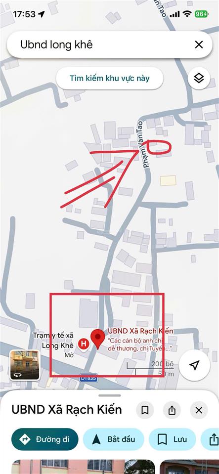 Bán đất tại xã long khê, huyện cần đước, long an, 1,4 tỷ, 101 m2