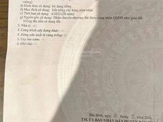 Bán đất tại xã hoà thắng, bắc bình, bình thuận, giá tốt 1,7 tỷ, 18539m2