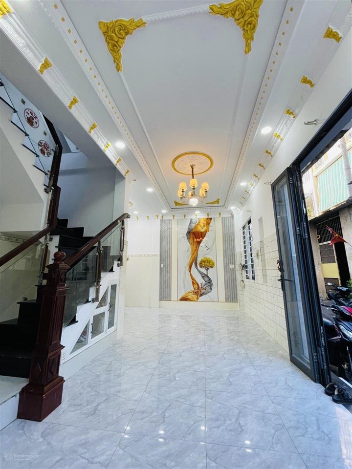 (chính chủ) khu tên lửa, hẻm xe hơi thông, nhà mới 3 tầng 4pn 4wc, sát aeon mall, nhà thờ phao lô