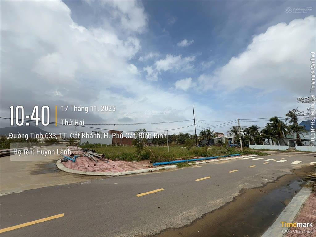 Nhà đất ngang 40m dài 15m, 2 mặt tiền gần chợ đề gi