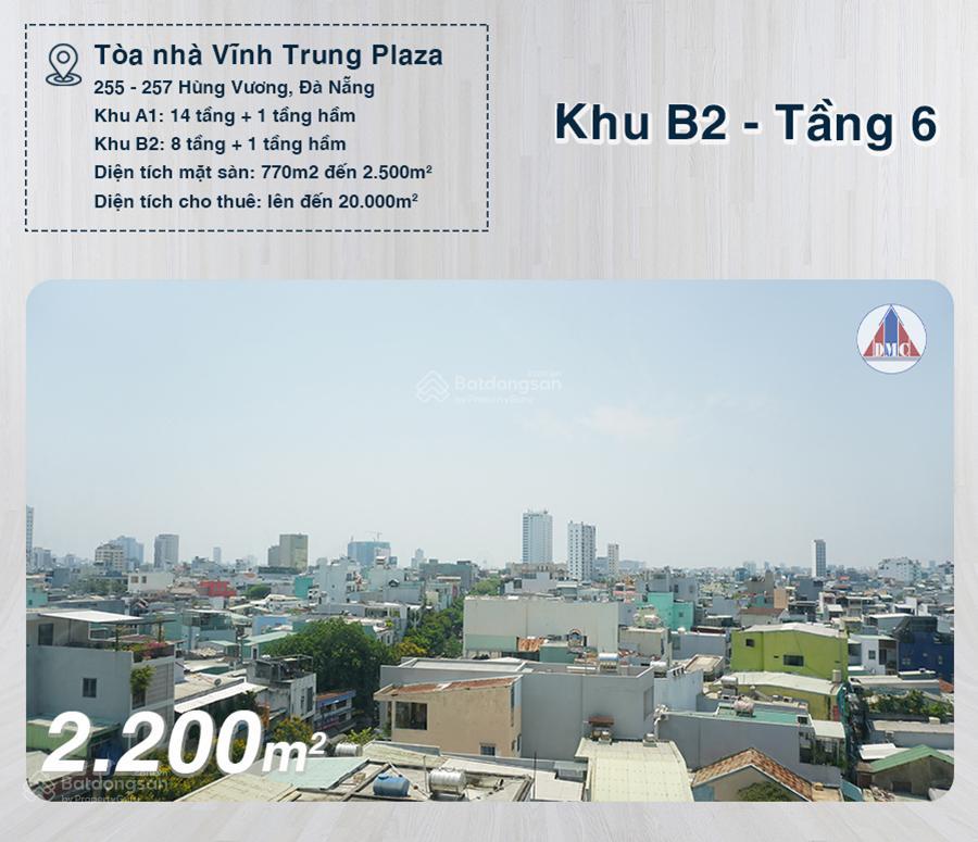 Cho thuê văn phòng tại vĩnh trung plaza, 181 triệu, 725 m2, nhiều tiện ích đẹp