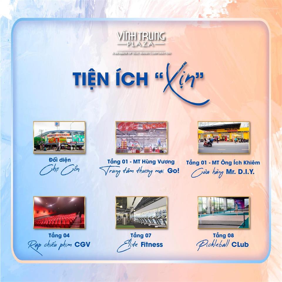 Bắt trọn xu hướng "destination business" mặt bằng sàn 725 m² tại tầng 01 vĩnh trung plaza