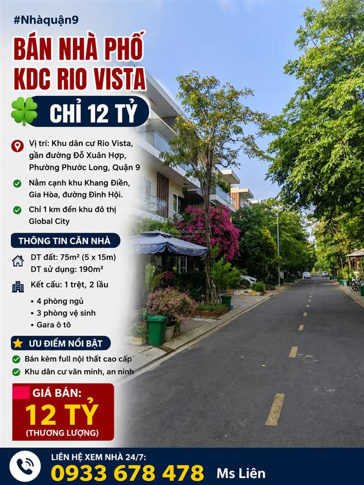 Bán nhà siêu đẹp rio vista quận 9