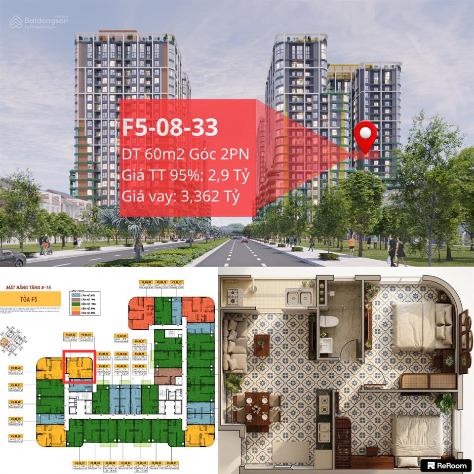 48tr/m2, ngoại giao căn góc 2pn dự án sun fours tower rẻ nhất dự án