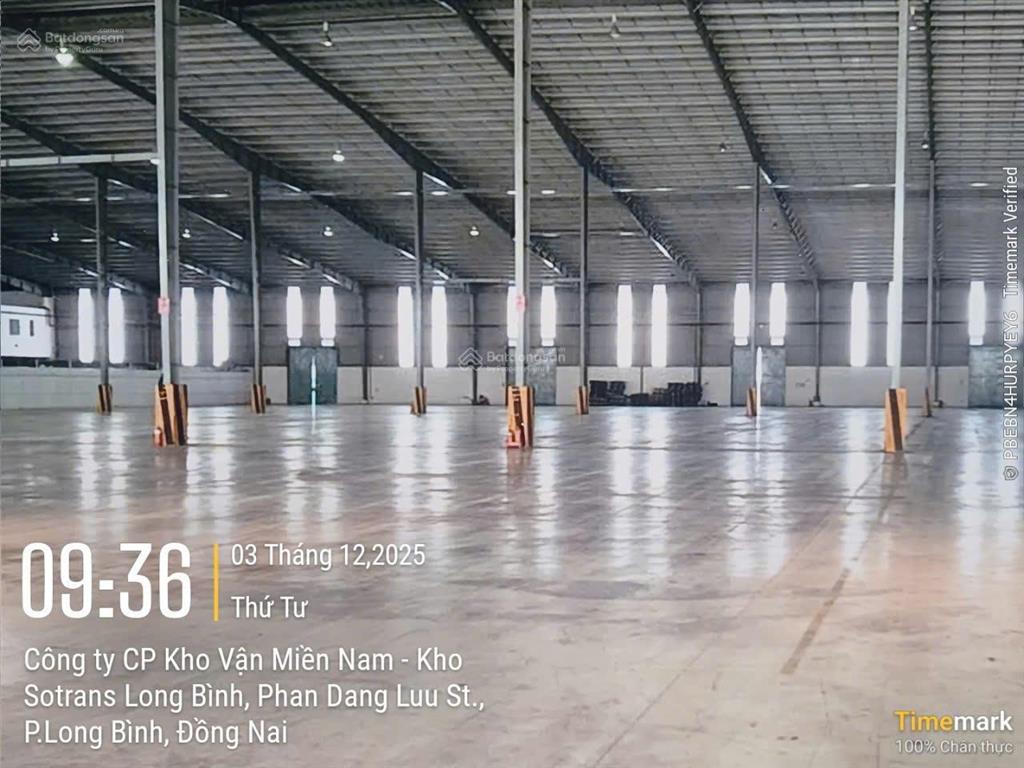 Nhà kho tổng 20.000m2, cắt lẻ cho thuê 2000m2 trở lên, ngay icd long bình, kcn biên hòa 2