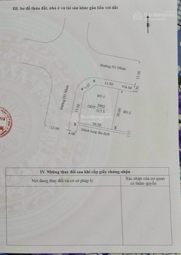 Chính chủ cần bán gấp nền góc biệt thự 2mặt tiền khu đô thị bình nguyên 317,5m2
