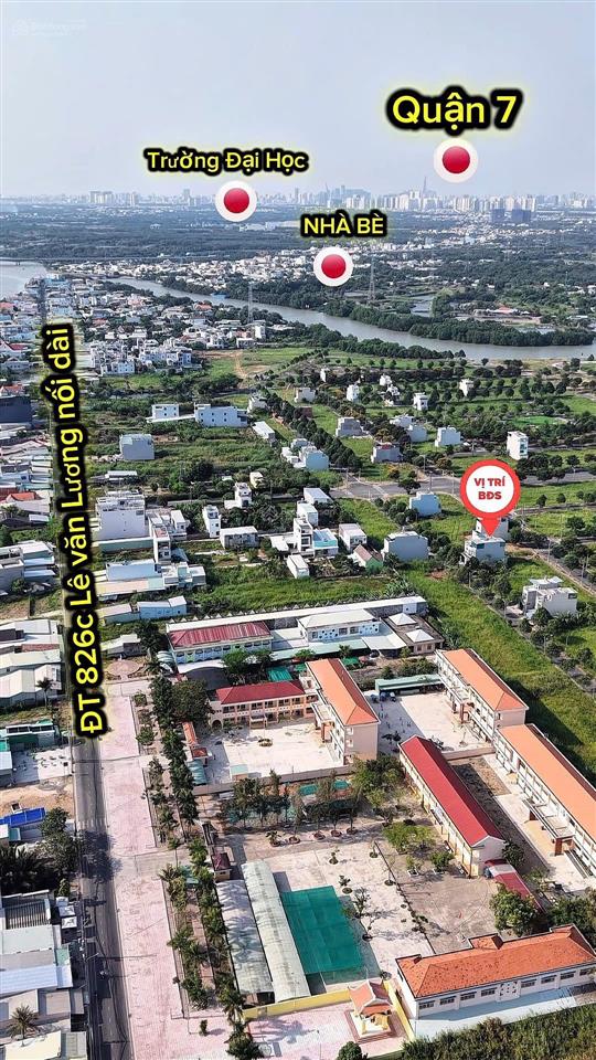 Nhà mới xây sổ hồng riêng đg lê văn lương nối dài qua long hậu cách nhà bè 500m