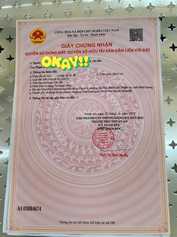 Biệt thự hoàn gia,tặng fun nội thất dt 100 m2,hoàn công 224m2.giá 7,7 tỷ.khu nhà ở phú hồng thịnh 5