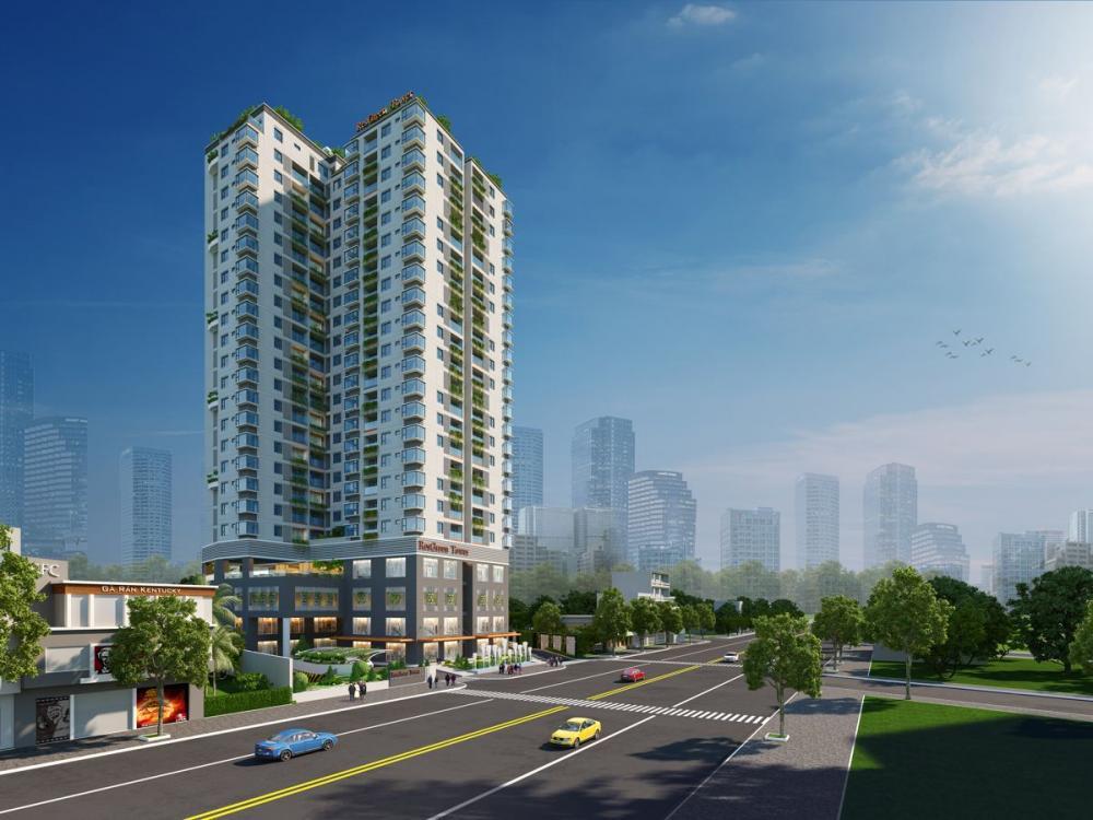 Cho thuê chcc res green tower, 90m2, 3pn, 2wc, giá chỉ 17tr/th,  xem nhà 0931 550 ***