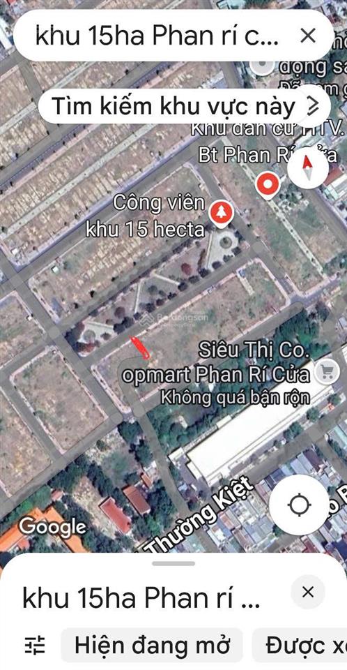Cần tiền bán nhanh lô đất chính chủ sổ đỏ dự án 15ha, phan rí cửa tuy phong bình thuận