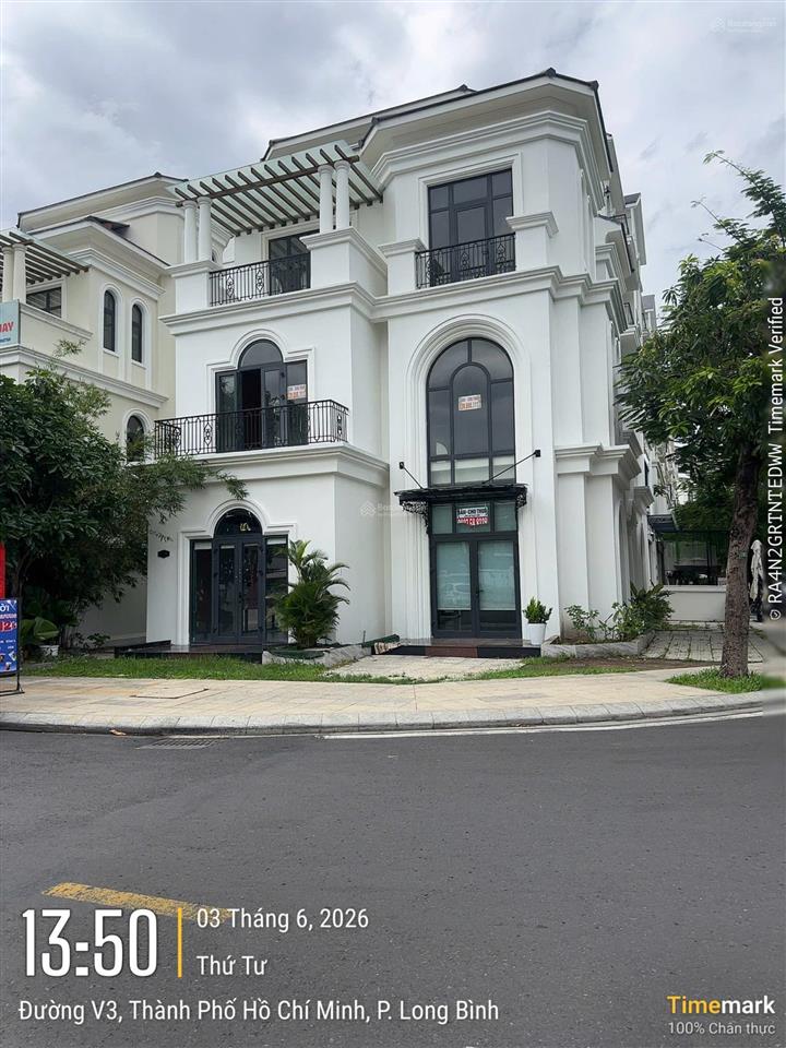 Chính chủ gửi bán căn villas đối diện vinschool 278m2 hoàn thiện sẵn sổ giá 62.6 tỷ total tại vhgp