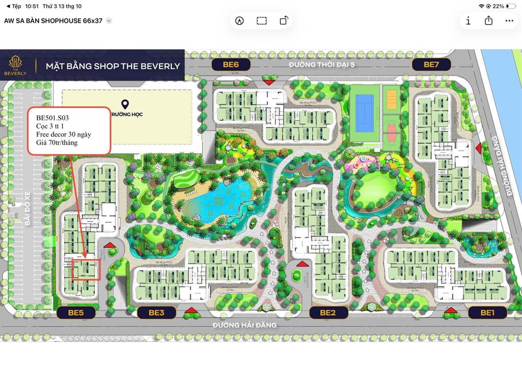 Cho thuê những căn shop vị trí hoa hậu đầu tiên tại beverly giá cực kỳ ưu đãi cho những suất đầu