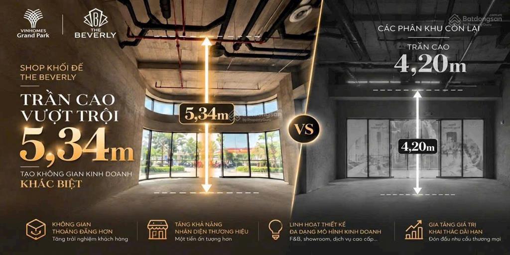 Cho thuê những căn shop vị trí hoa hậu đầu tiên tại beverly giá cực kỳ ưu đãi cho những suất đầu