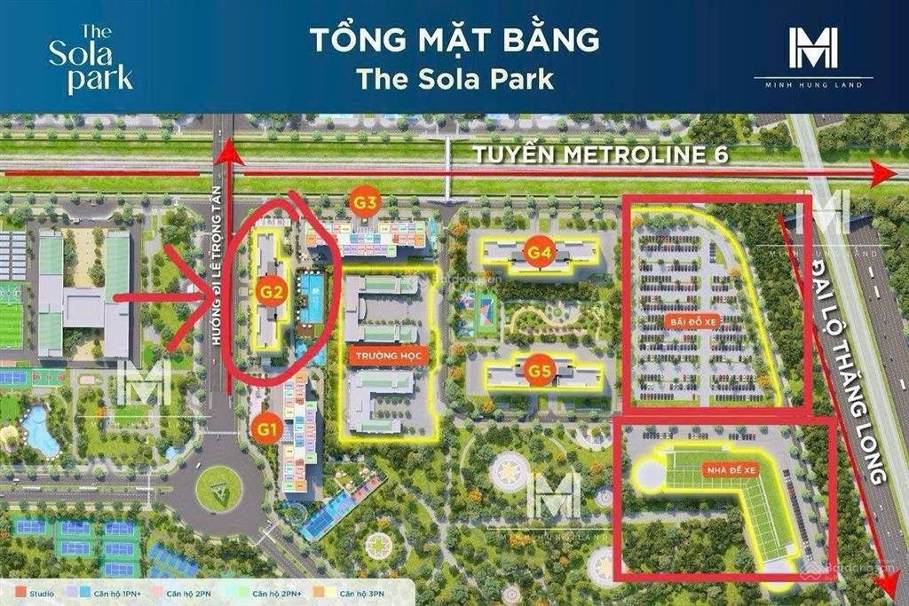 Bán nhanh căn 2n2vs  61.5m2 tòa g2 sola park vinhomes smart city