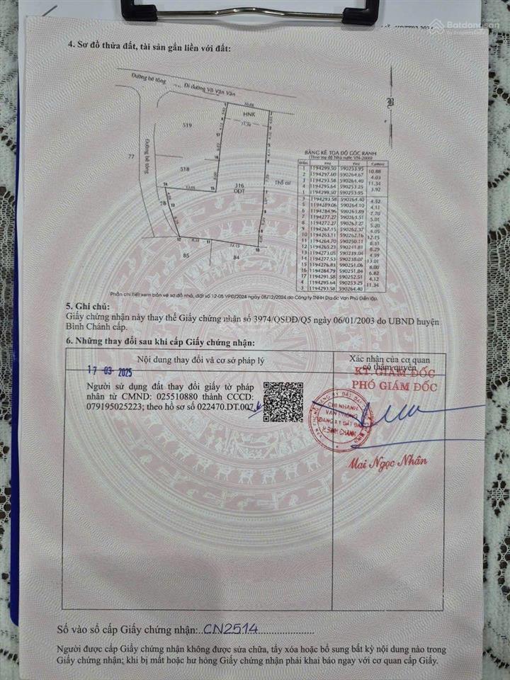 Bán đất đường võ văn vân xã vĩnh lộc a 548m²  giá 15,8tỷ
