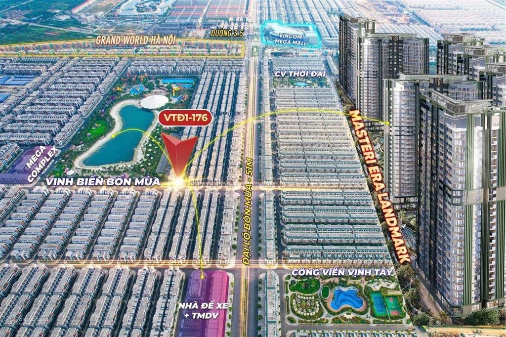 Chỉ nhỉnh 14 tỷ sở hữu ngay liền kề góc vtđ1  176 dtxd tới 403,2 m2