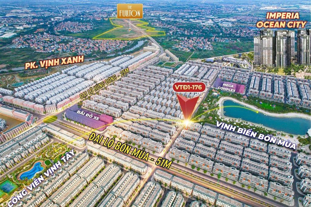 Chỉ nhỉnh 14 tỷ sở hữu ngay liền kề góc vtđ1  176 dtxd tới 403,2 m2