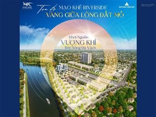 Đất ven sông mạo khê giá tốt nhất khu vực 22tr/m sổ đỏ trao tay