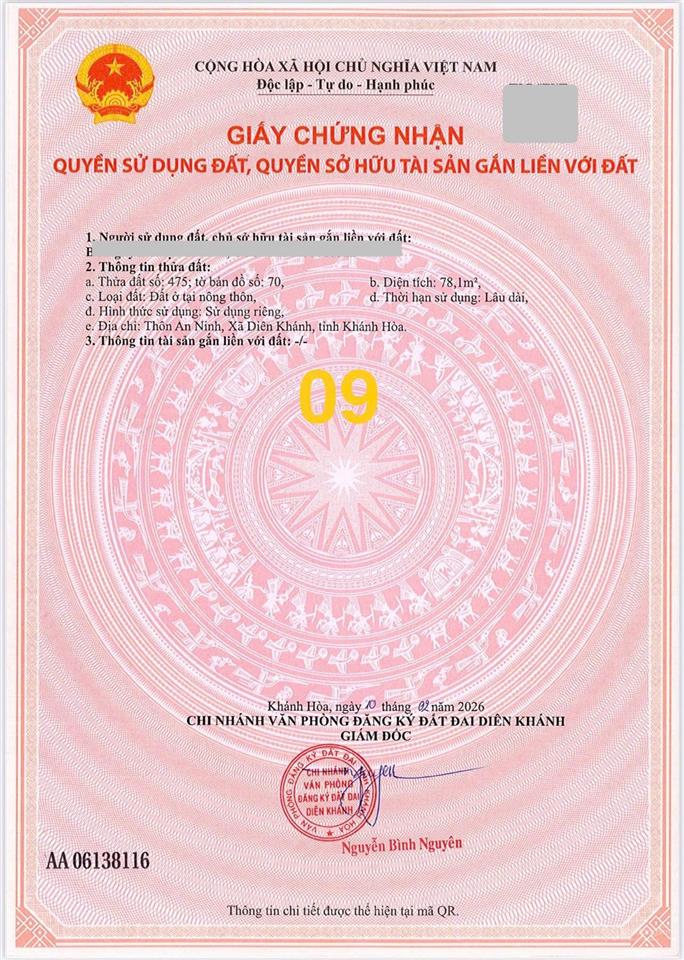 Chỉ 850 triệu sở hữu đất diên an nở hậu, đường ô tô tận nơi