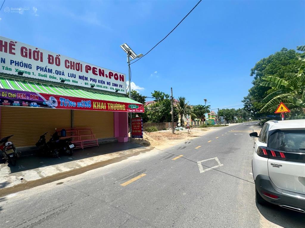 Lô góc 2 mặt tiền trung tâm suối dầu  ngang 8.28m nở hậu đẹp, giá 1 tỷ 850