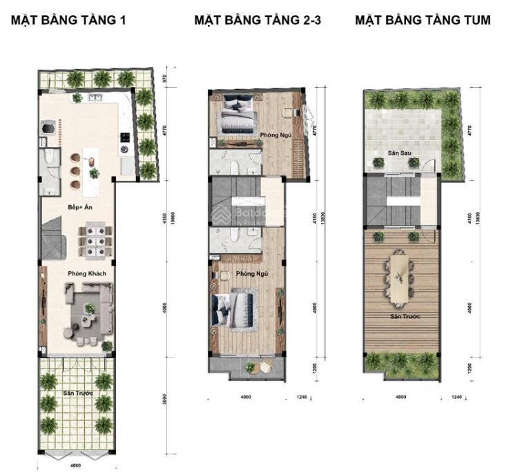 Bán biệt thự 4pn, 5wc tại bcons eden park, 5,9 tỷ, 206m2, giá tốt, chính chủ