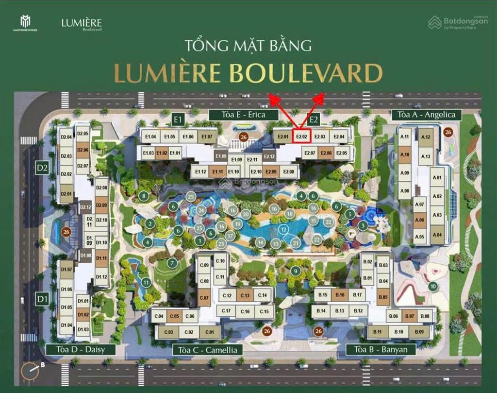 Hàng cdt siêu rẻ 2pn 74m2 sở hữu ngay tại lumiere boulevard