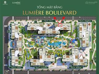 Hàng cdt siêu rẻ 2pn 74m2 sở hữu ngay tại lumiere boulevard