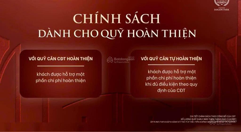 Suất ngoại giao booking ưu tiên những căn đẹp  vị trí đẹp tại vinhome saigon park 100tr/suất
