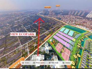 Suất áp dụng trước 14/2  căn hộ 2pn toà a3, tầng 1x, giá 4.86 tỷ. ngắm sông ngắm ecopark chữa lành
