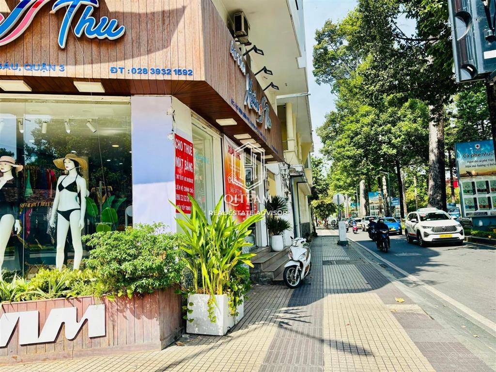 Ngang 10m  cho thuê mặt bằng góc 2mt 192 điện biên phủ  nam kỳ khởi nghĩa, q3  giá 43tr