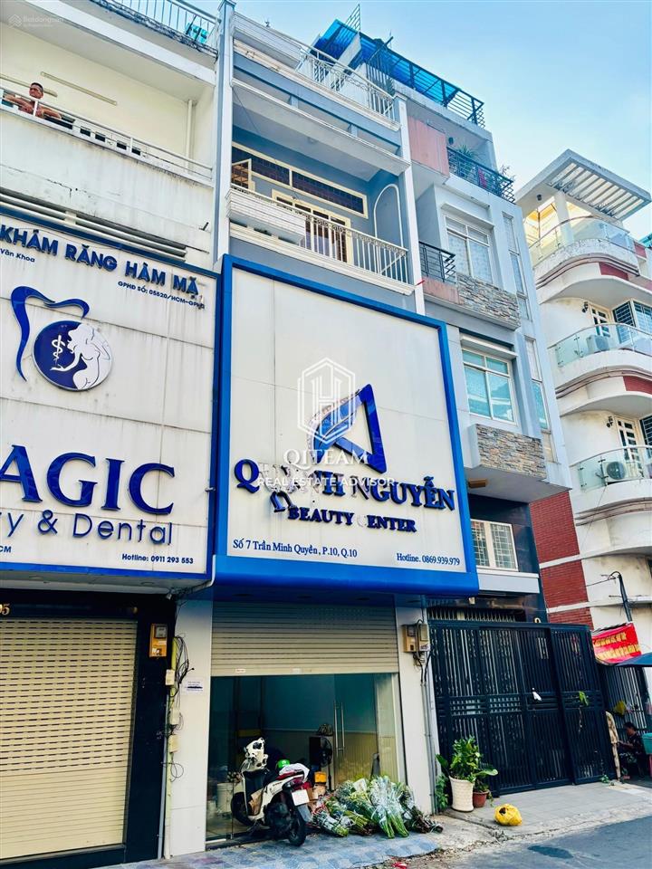 Giá rẻ 3x  cho thuê nhà mặt tiền 07 trần minh quyền, q10  4tầng. dt 4,3x16m