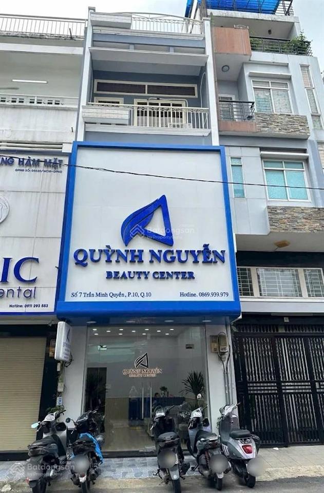 Giá rẻ 3x  cho thuê nhà mặt tiền 07 trần minh quyền, q10  4tầng. dt 4,3x16m